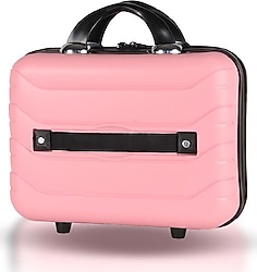 My Valice Solid Polipropilen Pembe Makyaj Valizi