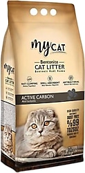 Mycat Bentonit Aktif Karbon Kalın Taneli 10 lt Kedi Kumu