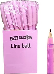 Mynote Line Ball 50'li Pastel Mor Tükenmez Kalem