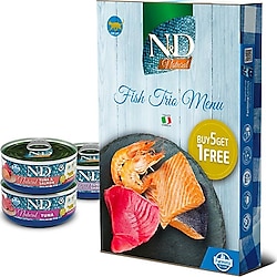 N&D Natural Fish Trio Menü Balıklı 6'lı 70 gr Yetişkin Konserve Kedi Maması
