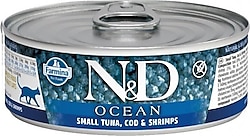 N&D Ocean Tahılsız Ton Balığı ve Somonlu 80 gr 3'lü Yetişkin Yaş Kedi Maması