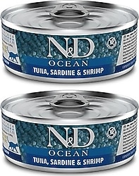 N&D Ocean Tahılsız 80 gr 2'li Yetişkin Konserve Kedi Maması