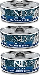 N&D Ocean Tahılsız 80 gr 3'lü Yetişkin Yaş Kedi Maması