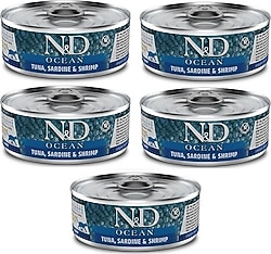 N&D Ocean Tahılsız 80 gr 5'li Yetişkin Yaş Kedi Maması