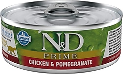N&D Prime Tahılsız Tavuk Etli ve Narlı 70 gr Yetişkin Yaş Kedi Maması
