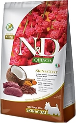 N&D Quinoa Skin & Coat Geyik Etli 2.5 kg Mini Yetişkin Köpek Maması
