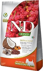 N&D Quinoa Skin & Coat Ringa Balıklı 2.5 kg Küçük Irk Yetişkin Köpek Maması