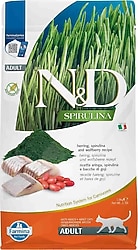 N&D Spirulina Ringa Balıklı ve Kurt Üzümlü 1.5 kg Yetişkin Kedi Maması