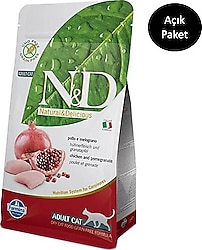 N&D Prime Tahılsız Tavuklu ve Narlı 2 kg Yetişkin Kedi Maması - Açık Paket