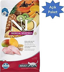 N&D Tropical Selection Tavuk Etli 1 kg Yetişkin Kedi Maması - Açık Paket