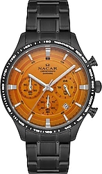 Nacar NC31-299354-BOBM Siyah-Turuncu Erkek Kol Saati