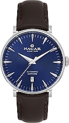 Nacar NC34-29B640-ALL2 Kahverengi-Mavi Erkek Kol Saati