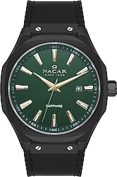 Nacar NC34-29B684-BNL1 Siyah-Yeşil Erkek Kol Saati