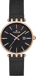 Nacar NC34-390506-RBM Siyah Kadın Kol Saati