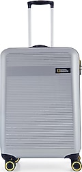 National Geographic N-2004 ABS Gümüş Kabin Boy Valiz