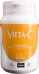 Natur Vitta-C Köpek ve Kediler için 50 Tablet