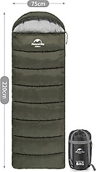 Naturehike U150 Zarf Tarzı Kapüşonlu -6°C Sağ Fermuarlı Uyku Tulumu