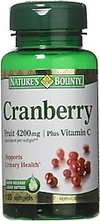 Nature's Bounty Cranberry Fruit Plus C Vitamin 100 Kapsül
