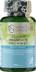 Nature 's Supreme Calcium Magnesium Zinc with D3 90 Tablet
