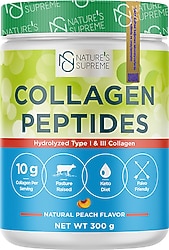 Nature 's Supreme Collagen Peptides Powder Şeftali 300 gr