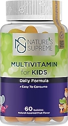 Nature 's Supreme Gummies Multivitamin for Kids 60 Çiğnenebilir Form