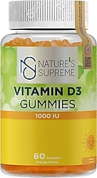 Nature 's Supreme Vitamin D3 Gummies 60 Çiğnenebilir Form