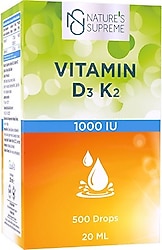 Nature's Supreme Vitamin D3 + K2 20 ml Damla