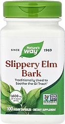 Nature 's Way Slippery Elm Bark 1600 mg 100 Kapsül