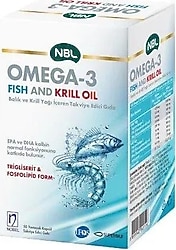 NBL Omega 3 Balık Krill Yağı 50 Kapsül