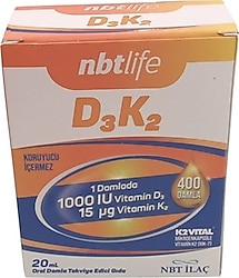 Nbt Life D3K2 Vitamin Oral Damla 20 ml