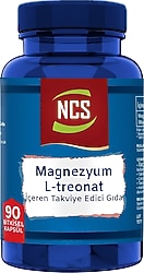 Ncs Magnezyum L-Threonate Vejeteryan 90 Bitkisel Kapsül