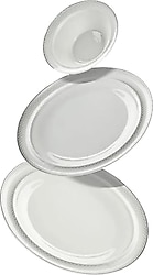 Nehir Camelia Platin 28 Parça 6 Kişilik Porselen Yemek Takımı