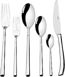 Nehir Elegance Sade 36 Parça 6 Kişilik Çatal Kaşık Bıçak Takımı