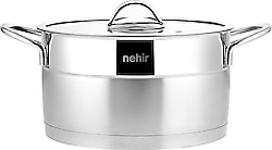 Nehir Silver Mat Trend 22 cm Derin Çelik Tencere