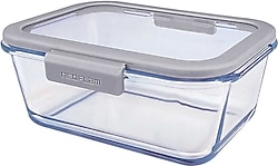 Neoflam Fika Glace Gri 800 ml Cam Saklama Kabı