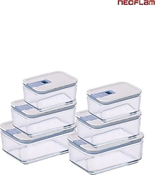 Neoflam Perfect Seal 6'lı Cam Saklama Kabı