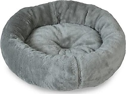 Nerotex Pufy 60x60 cm Gri Kedi Köpek Simit Yatağı
