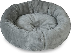 Nerotex Pufy 80x80 cm Gri Kedi Köpek Simit Yatağı