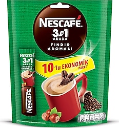 Nescafe Fındık Aromalı 3'ü 1 Arada Kahve 10x17 gr