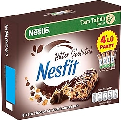 Nesfit Bitter Çikolatalı Tam Tahıllı Bar 4x23.5 gr