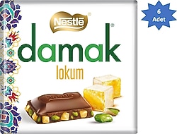 Nestle Damak Lokum Çikolata 6x60 gr
