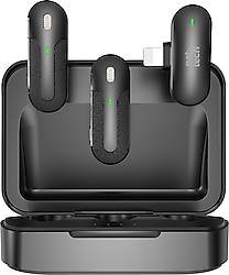 Nettech NT-0T09 Lightning Duo Wireless Mini Kablosuz Yaka Mikrofonu