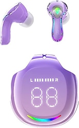 Nettech NT-BTH27 Kaiyu ANC TWS Lila Kulak İçi Bluetooth Kulaklık