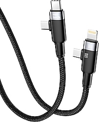 Nettech NT-DC45 1 m 3in1 Hızlı Şarj Kablosu