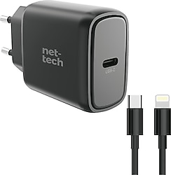 Nettech NT-HCH06 25 W Lightning Kablolu Hızlı Şarj Aleti
