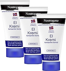 Neutrogena Konsantre Formüllü Parfümlü El Kremi 50 ml 3 Adet
