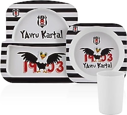 Neva N3375 Beşiktaş Lisanslı 3 Parça Mama Tabağı