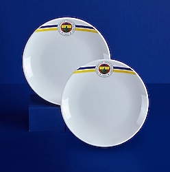 Neva N3430 Fenerbahçe Arma Logo Lisanslı 2'li Pasta Tabağı