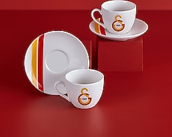 Neva N3473 Galatasaray Çizgili Lisanslı 2'li Çay Fincan Takımı