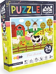 Neverland Çiftlik Hayvanları 24 Parça Puzzle Nl406 Fiyatları